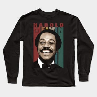 Harold's Harmony Couture Tribute T-Shirts, Elevate Your Style with Legendary R&B Essence Long Sleeve T-Shirt